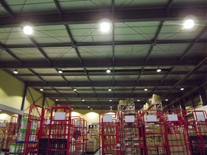 Compact Mg LED High Bay Light Application for Warehouses