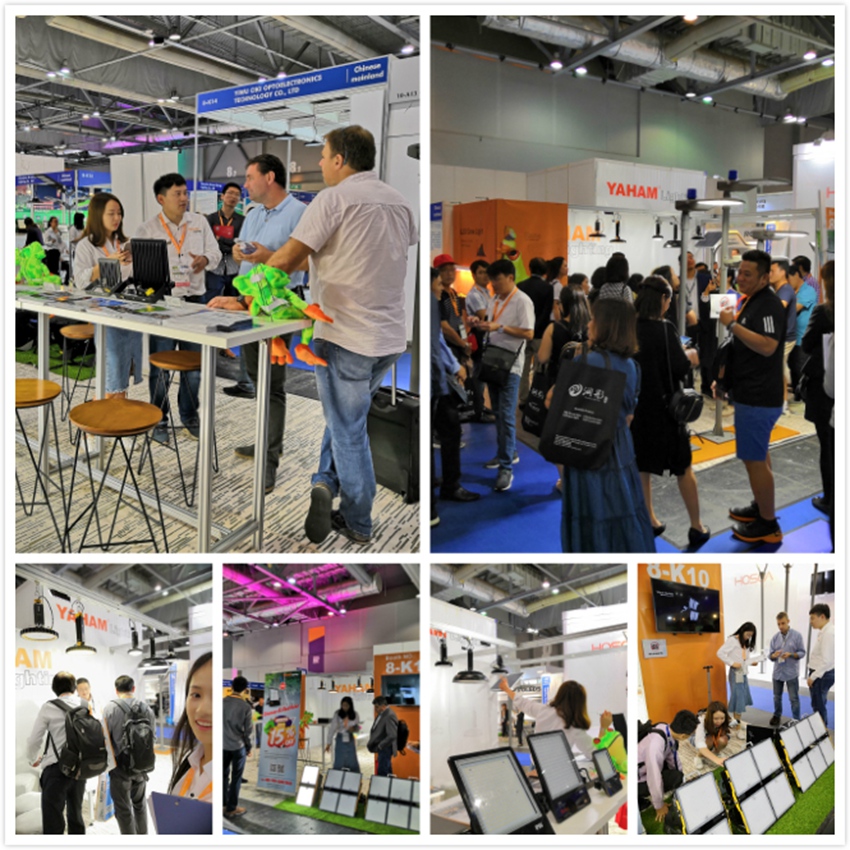 Yaham Lighting team and booths