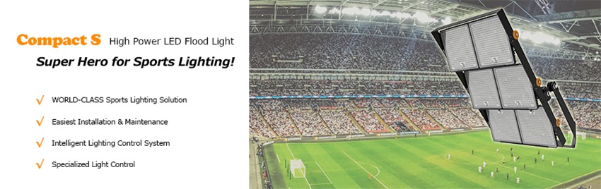 Compact S LED sports court lights