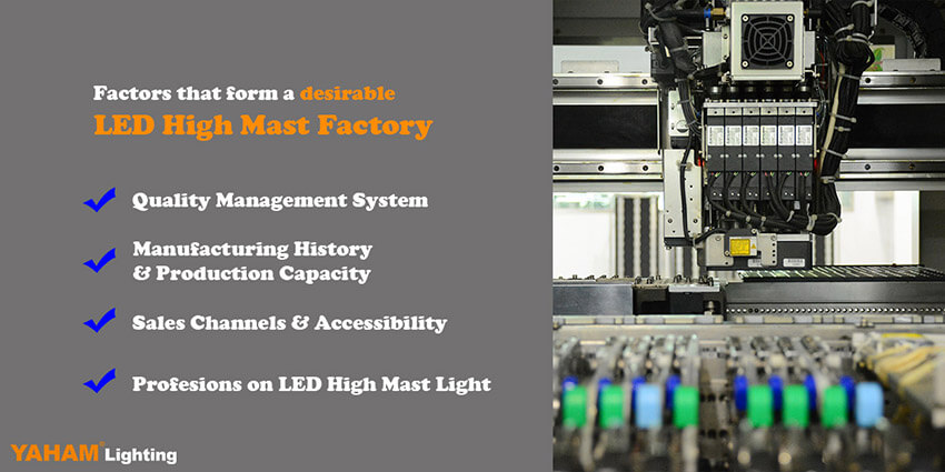 led high mast light factory